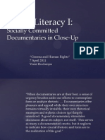 Cinema and Human Rights - Media Literacy