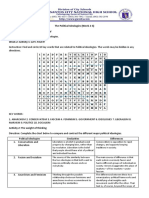 The Political Ideologies (Week 2-3) Most Essential Learning Competency