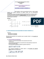 Ecuaciones de Grado Superior A 2