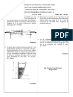 Examen de Aplazados de Física I 2021-I