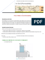 3.2 Flow of Water in Soil (Permeablity) - CE 304-CE31S8 - Geotechnical Engineering 1