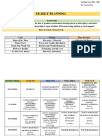 Yearly Planning 2nd Year L.P