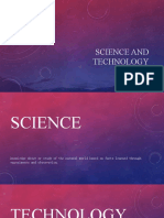 Science and Technology