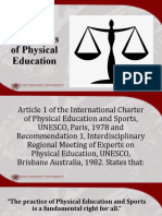 Legal Basis of Physical Education