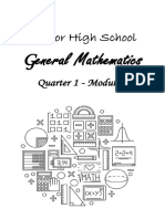 Senior High School: G Eneral Mathematics