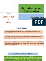 Introduction To Constitution: - Dr. Sonali Patil