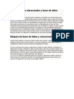 Procedimientos Almacenados y Bases de Datos Relacionales