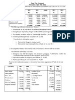 Fund Flow Statement Worksheet