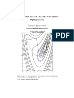 Course Notes For MATH 524: Non-Linear Optimization