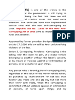 Carnapping: Republic Act No. 10883 or The New Anti-Carnapping Act of 2016