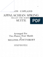 Appalachian Spring (Copland) - Arranged For Two Pianos