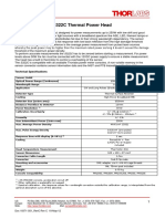 Spec Sheet: S322C Thermal Power Head