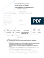 Government of Telangana Covid Interim Test Report Centre For DNA Fingerprinting and Diagnostics (CDFD)