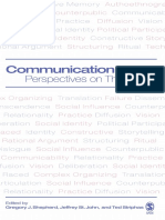 Communication As ... : Perspectives On Theory by Gregory J. Shepherd and Jeffrey St. John