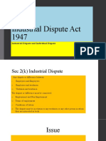 Industrial Dispute and Individual Dispute