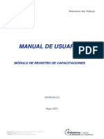 Manual de Registro de Capacitaciones