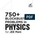 750+ Blockbuster Problems in Physics For JEE Main Disha Experts