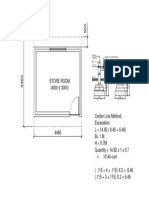 Store Room: 230 MM TH - Brick 25 MM Th. Floor Finish 75 MM Th. PCC 100 MM Sand Filling DPC Compacted Earth