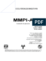 Cuadernillo Mmpi A