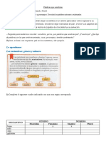 Actividades Clasificación Del Sustantivo