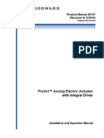 Proact™ Analog Electric Actuator With Integral Driver: Product Manual 26147 (Revision H, 6/2016)