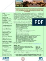 Ieee MTT-S International Microwave and RF Conference (Imarc)