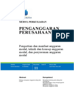 Template Modul 11 Penganggaran Perusahaan