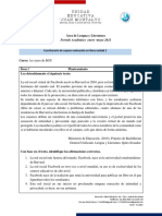 Cuestionario de Repaso U2 - 1ro BGU Lenguaje