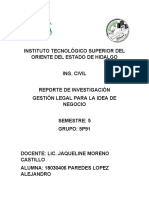 GESTIÓN LEGAL PARA LA IDEA DE NEGOCIO em