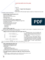 Supply Chain Management Class-Notes Summary