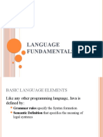 2 Java Language Fundamentals