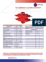 16.750 10000 Cameron Double Ram Bop Standard Bonnets Spec Sheet