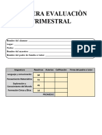 Tercera Evaluacion Trimestral