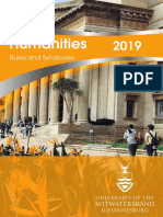 Humanities 2019 Rules and Syllabuses