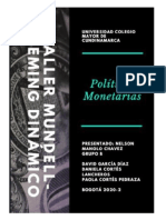 Taller 2 - Política Monetaria.