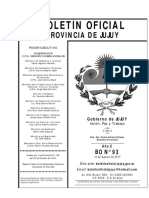 Boletín Oficial: Provincia de Jujuy