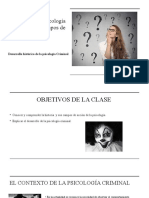 Historia y Campos de Acción de La Psicologia Forense y Ctiminal