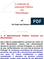 O Ambiente Da Administração Pública em Moçambique