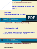 Two Method Can by Applied To Reduce The Boolean Expression - Algebraic Using Karnaugh Map (K-Map)