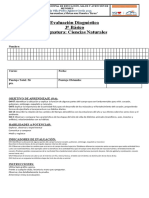 Prueba Diagnostico Ciencias Naturales 3°