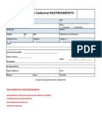 Ficha Cadastral Rastreamento Veícular