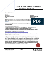 Labour Market Impact Assessment: CONFIRMATION FOR # 33674598