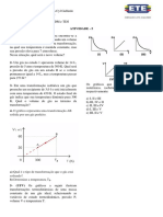 Atividade - Transformações Gasosas