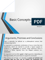 Basic Concepts of Logic CH 2