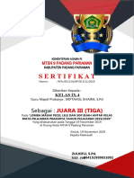 Sertifikat Lomba