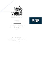 Kenya Statutory Instruments Act No.23 of 2013