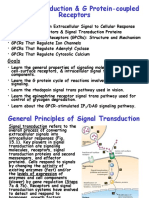 Signal Transduction & G Protein-Coupled Receptors: Topics