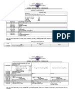 SAMPLE TRAINING MATRIX For GAD