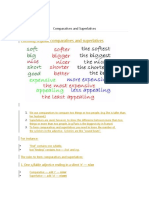 Comparatives and Superlatives