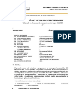 Silabo Microprocesadores 2021 I